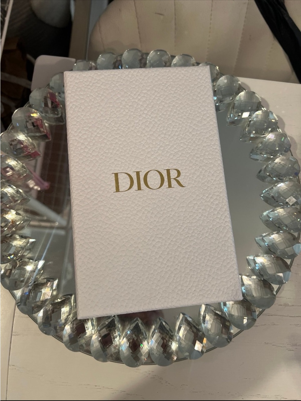 Dior White Case with Zipper and Charms- 3 Mini Lipsticks - Picture 4 of 5
